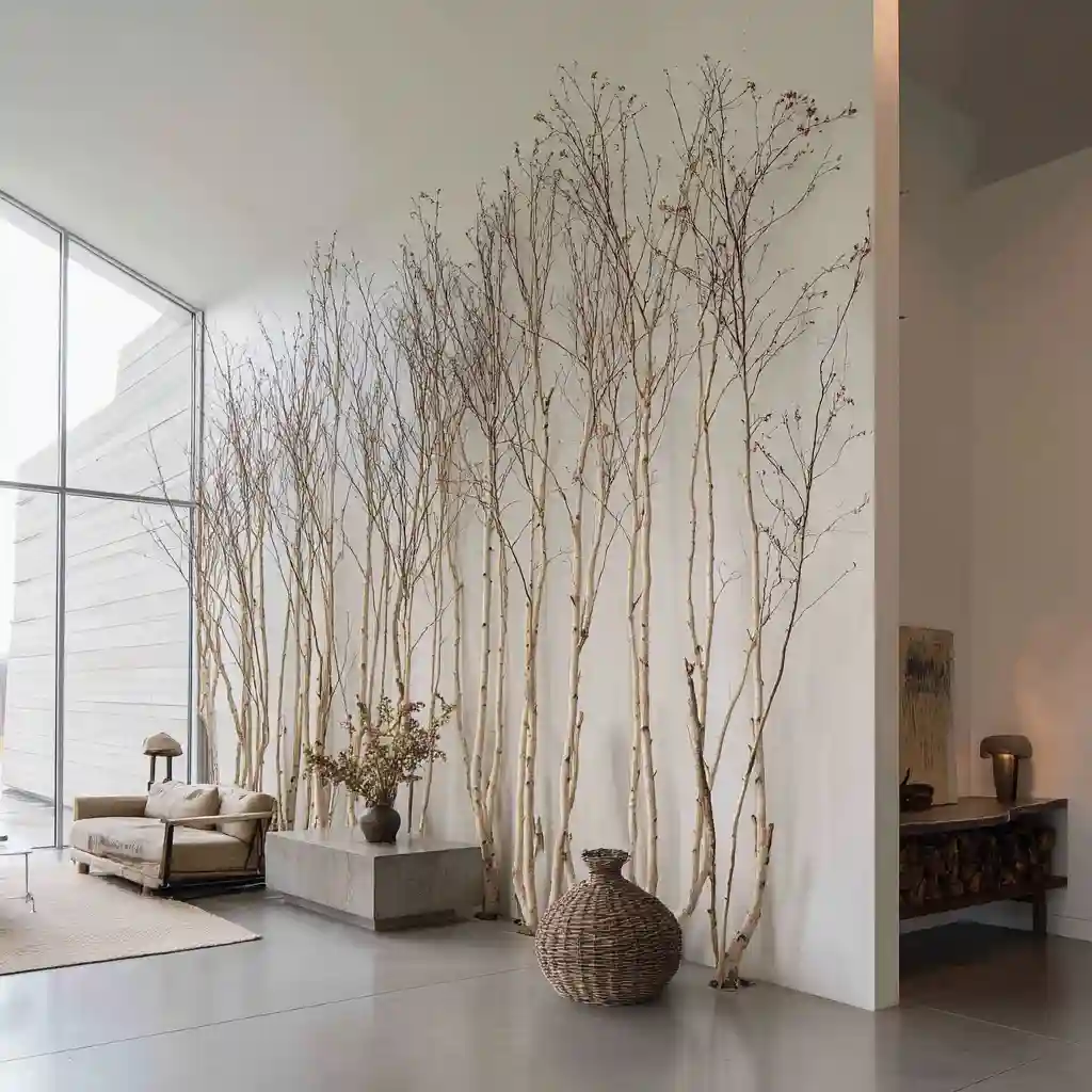 Build a Birch Tree Wall