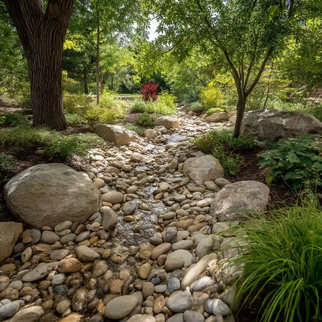Adding Plants Around a Dry Creek Bed