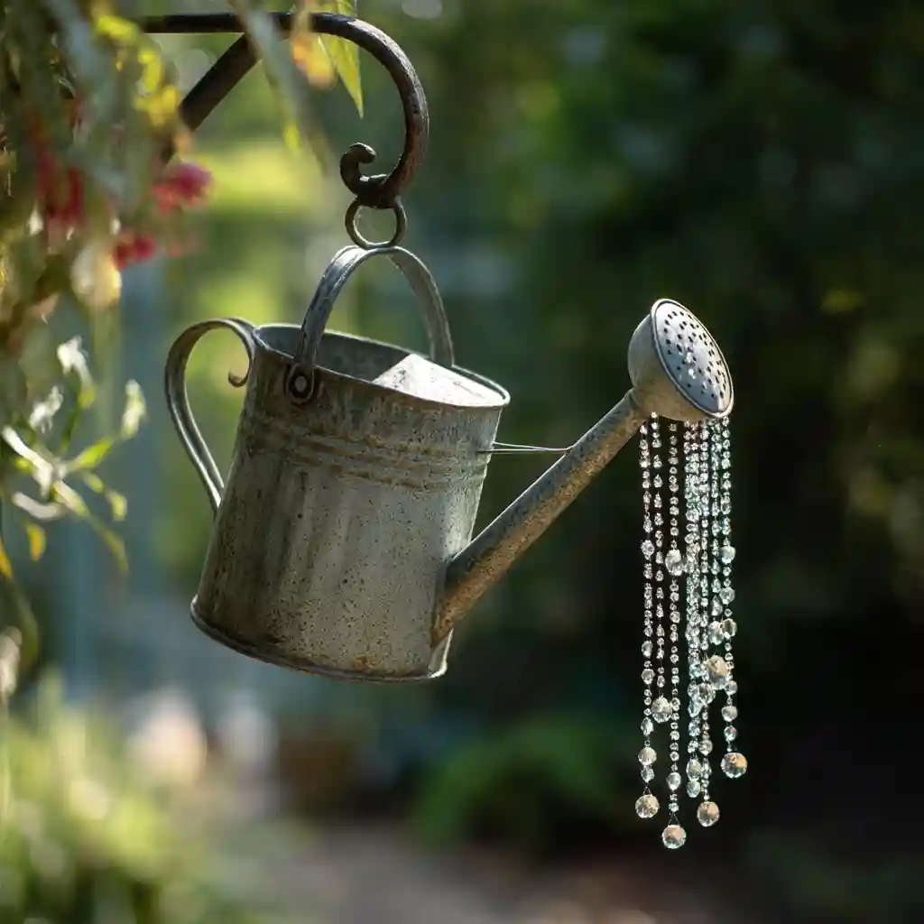 Watering Can That Pours Crystals
