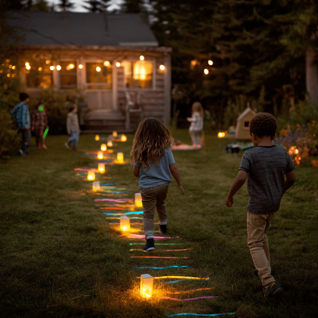 Glow Stick Night Scavenger Hunt