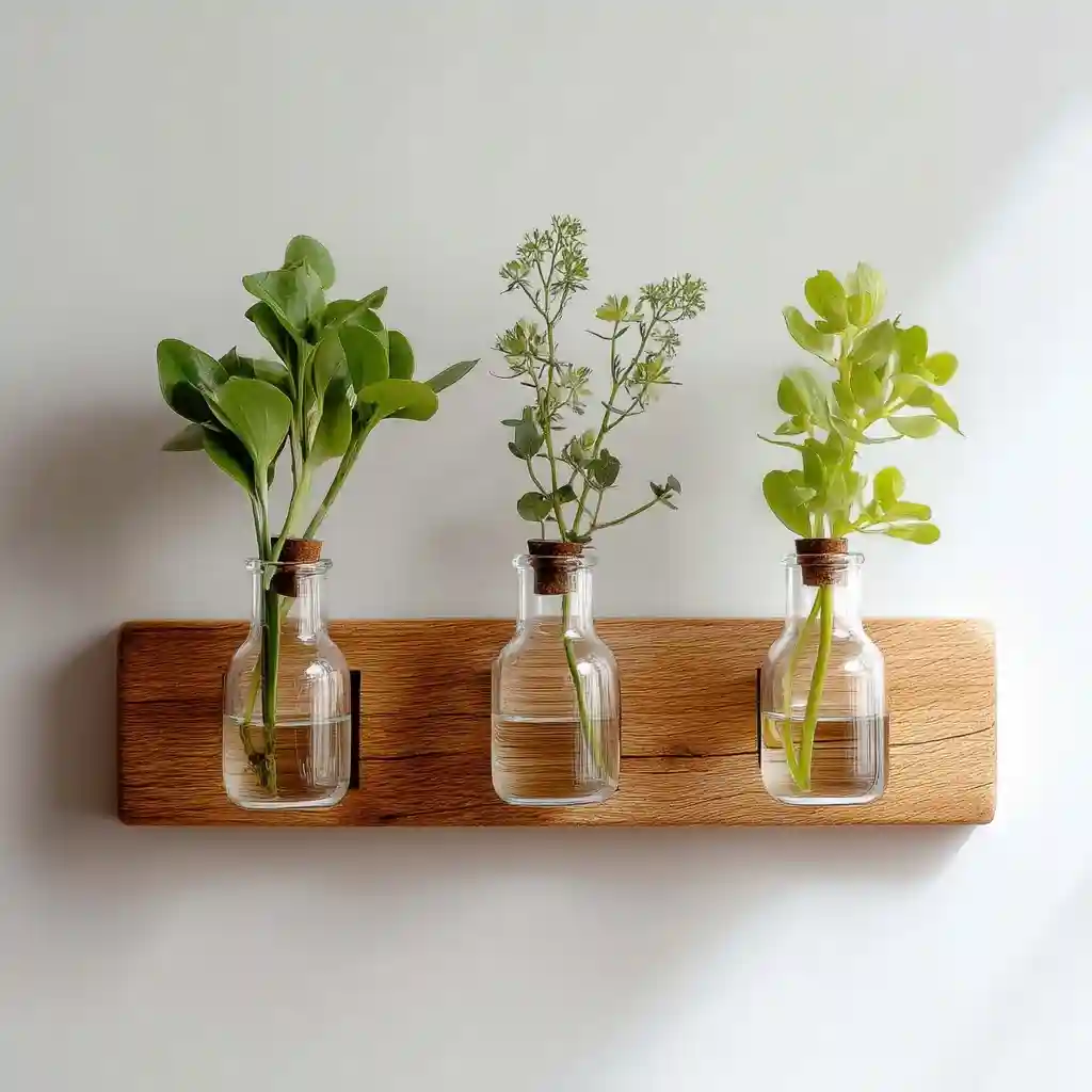 Wall-Mounted Bud Vases