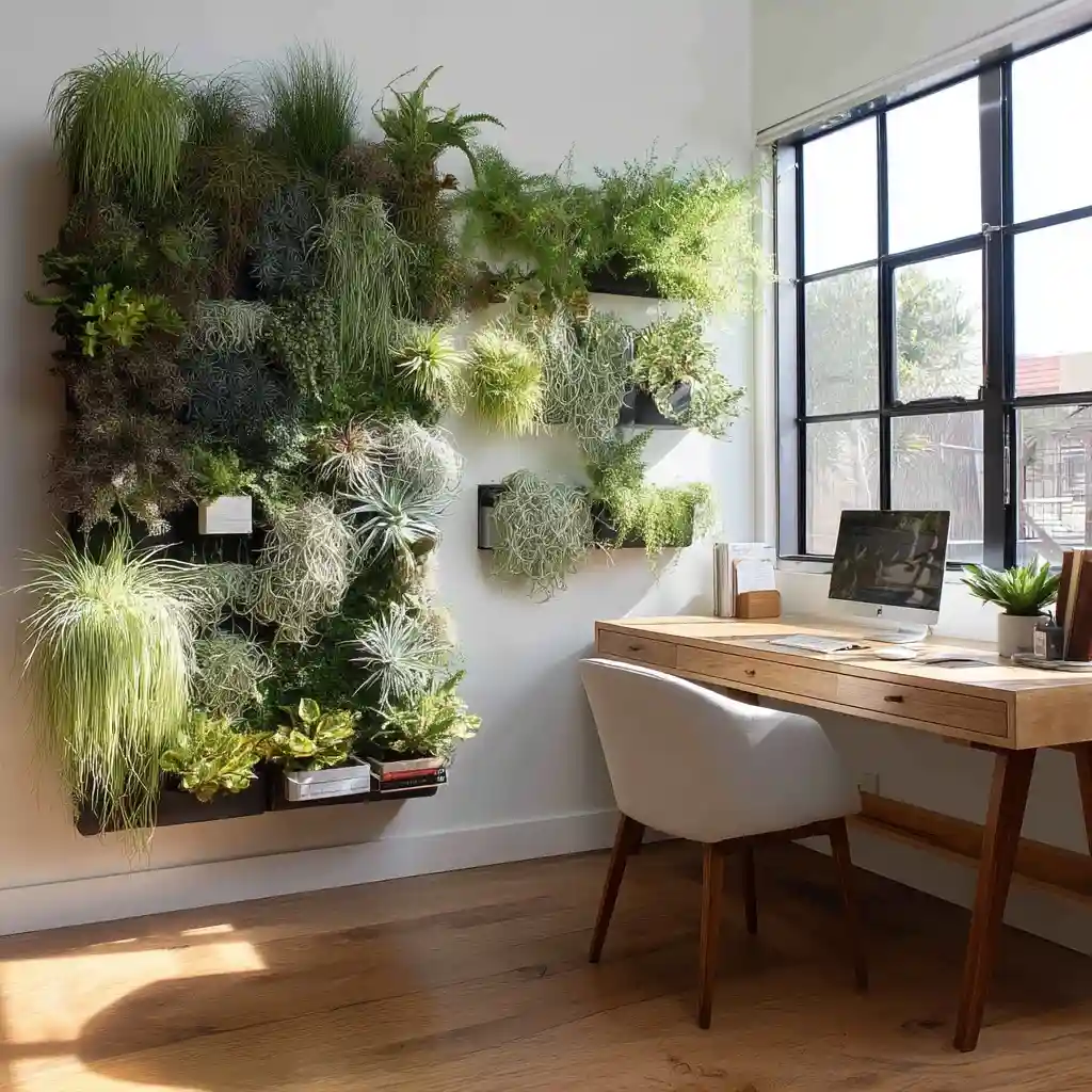 Wire Basket Plant Wall