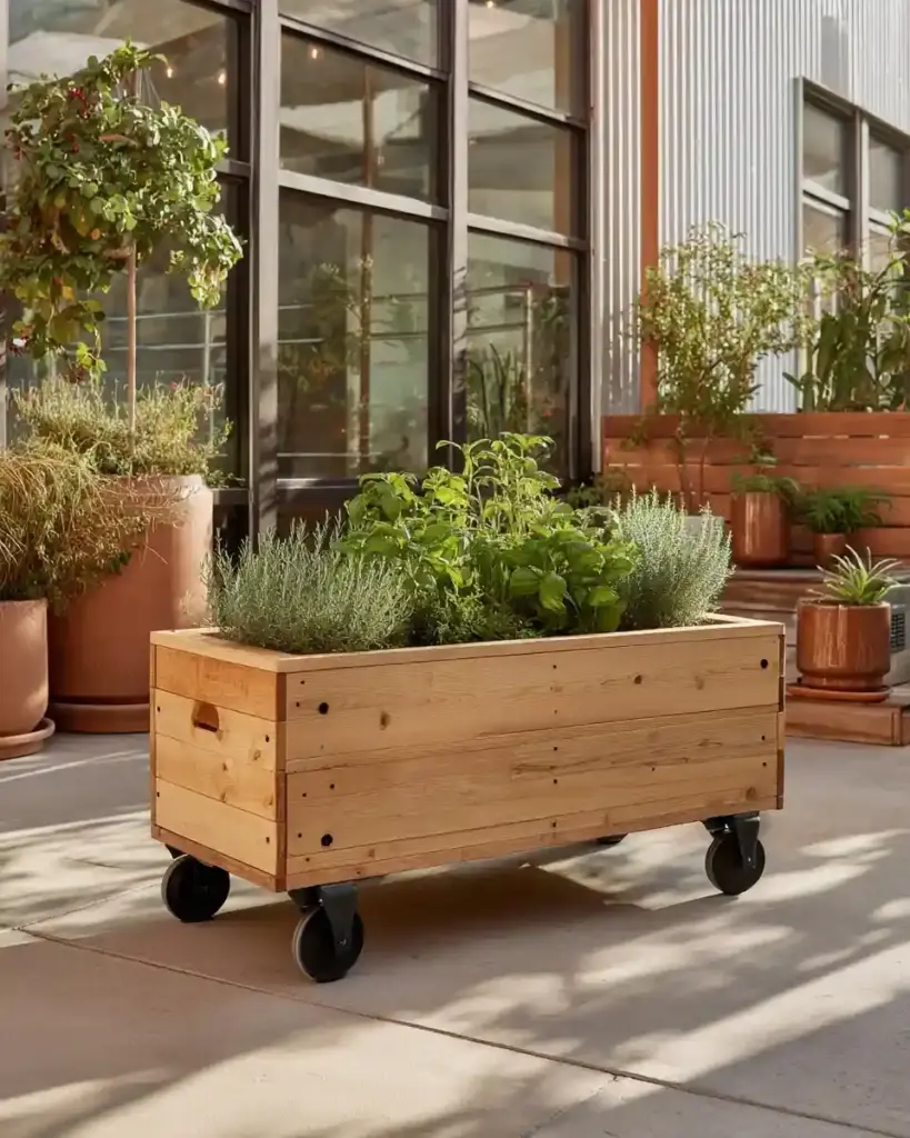 3. Rolling Planter Box (Inspired by Kleinworth & Co.)