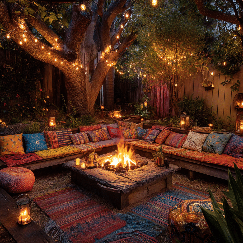 Sunken Fire Pit Lounge