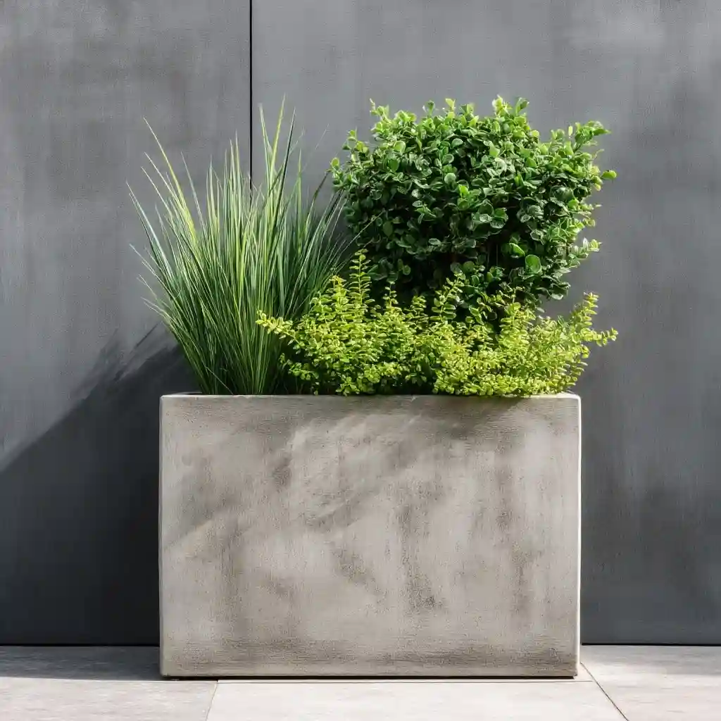 Elegant Greenery Planter Box