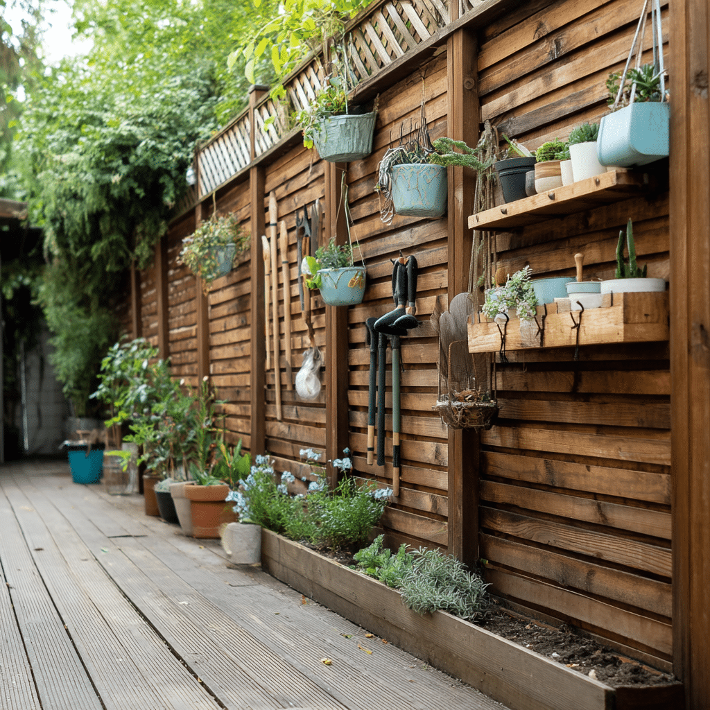 Turn the Fence into Functional Decor