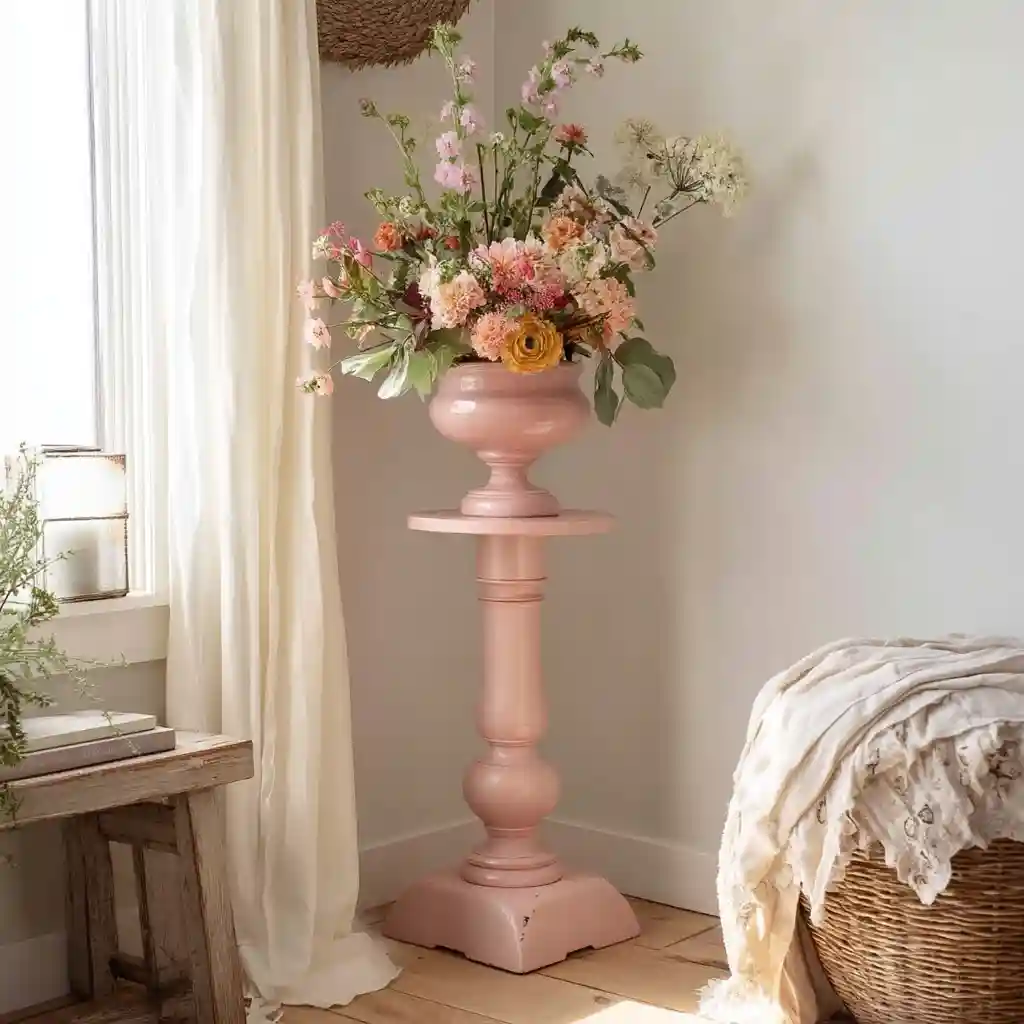 Pretty in Pink (Pedestal + Vase Display)