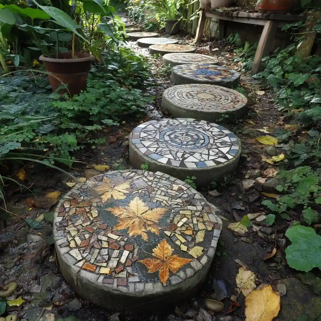 6. DIY Garden Stepping Stones