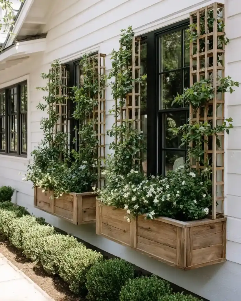 Raised Planter Box With Trellis (Jen Woodhouse)