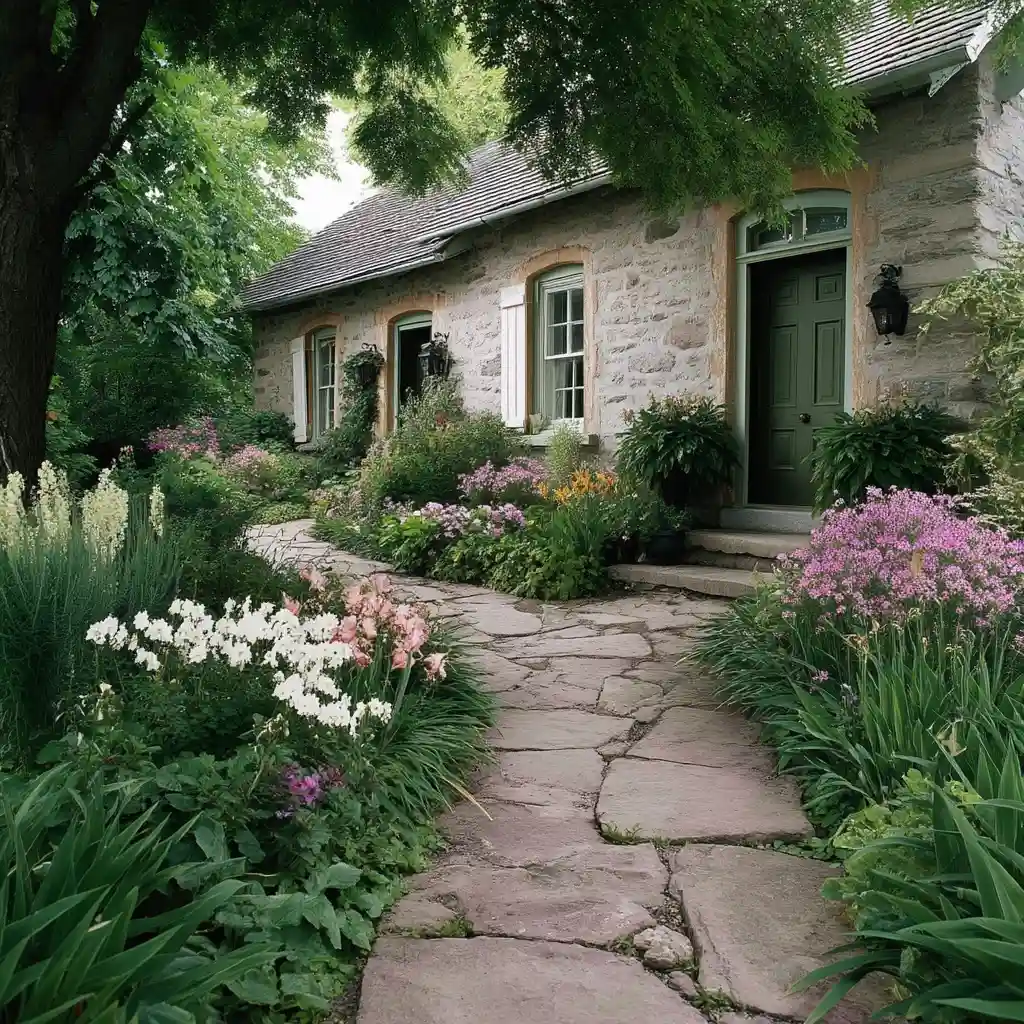 Rustic Stone Walkway