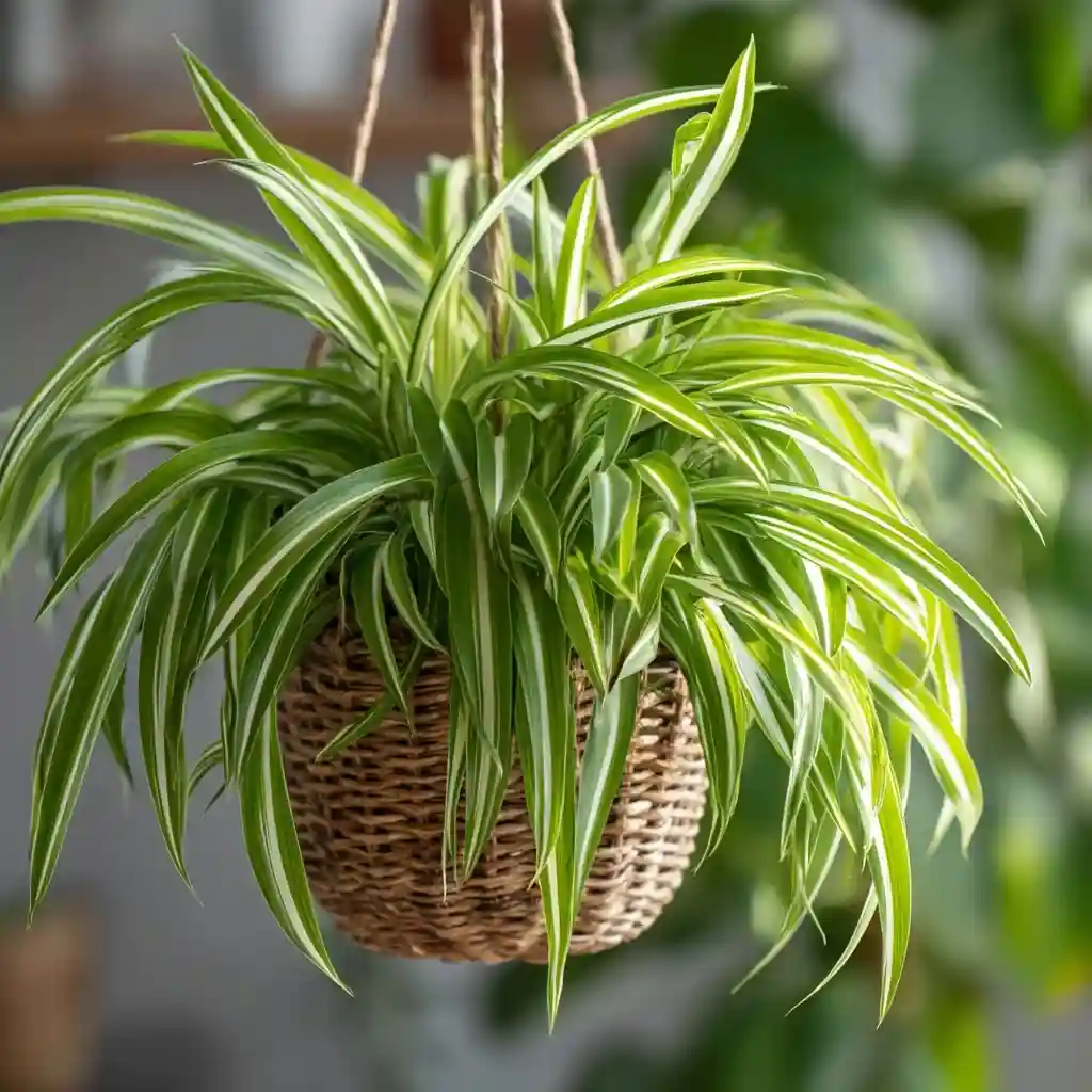 6. Spider Plant (Chlorophytum comosum)