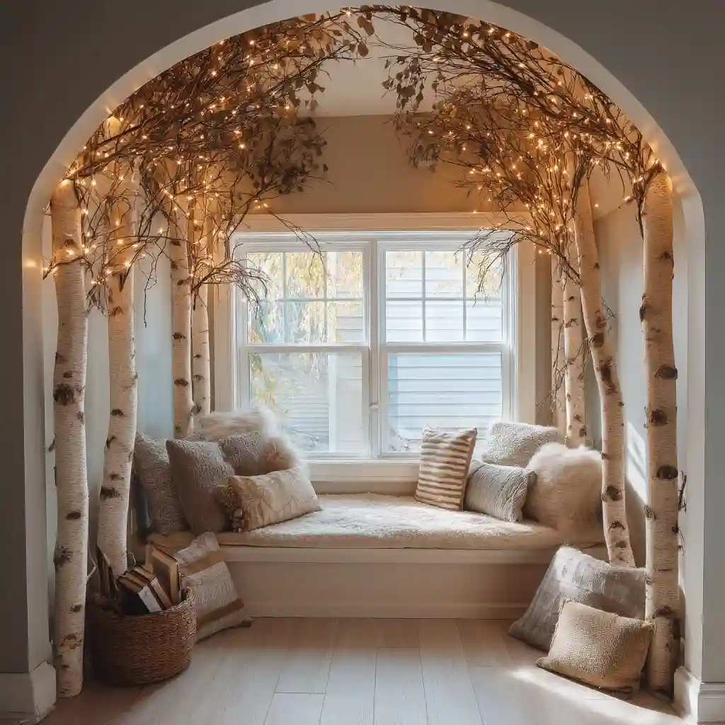 Decorate a Kids’ Nook with Birch Branches