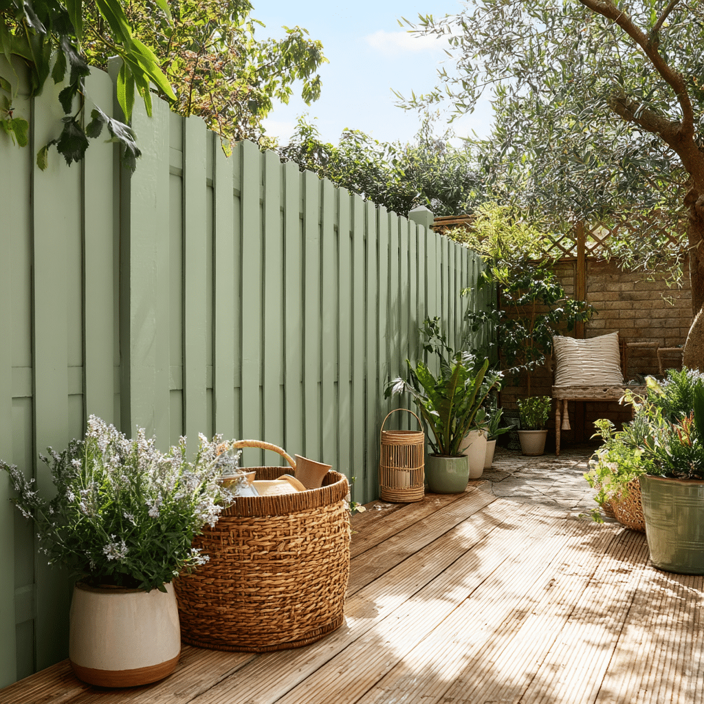 Refresh the Fence with Paint or Stain