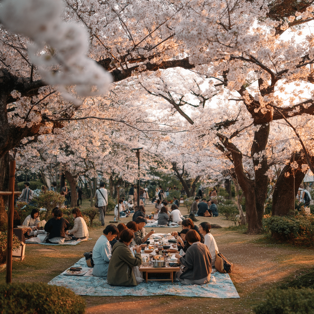 Picnicking Under Cherry Trees Is a Time-Honored Tradition