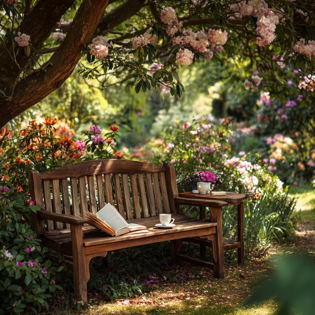 20 Charming Garden Nook Ideas for Your Backyard 2 Reading Bench Garden Nook
