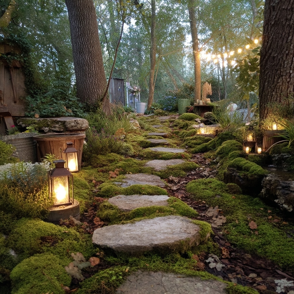 10 Large Fairy Garden Ideas for a Magical Backyard 2 Create a Woodland Fairy Path
