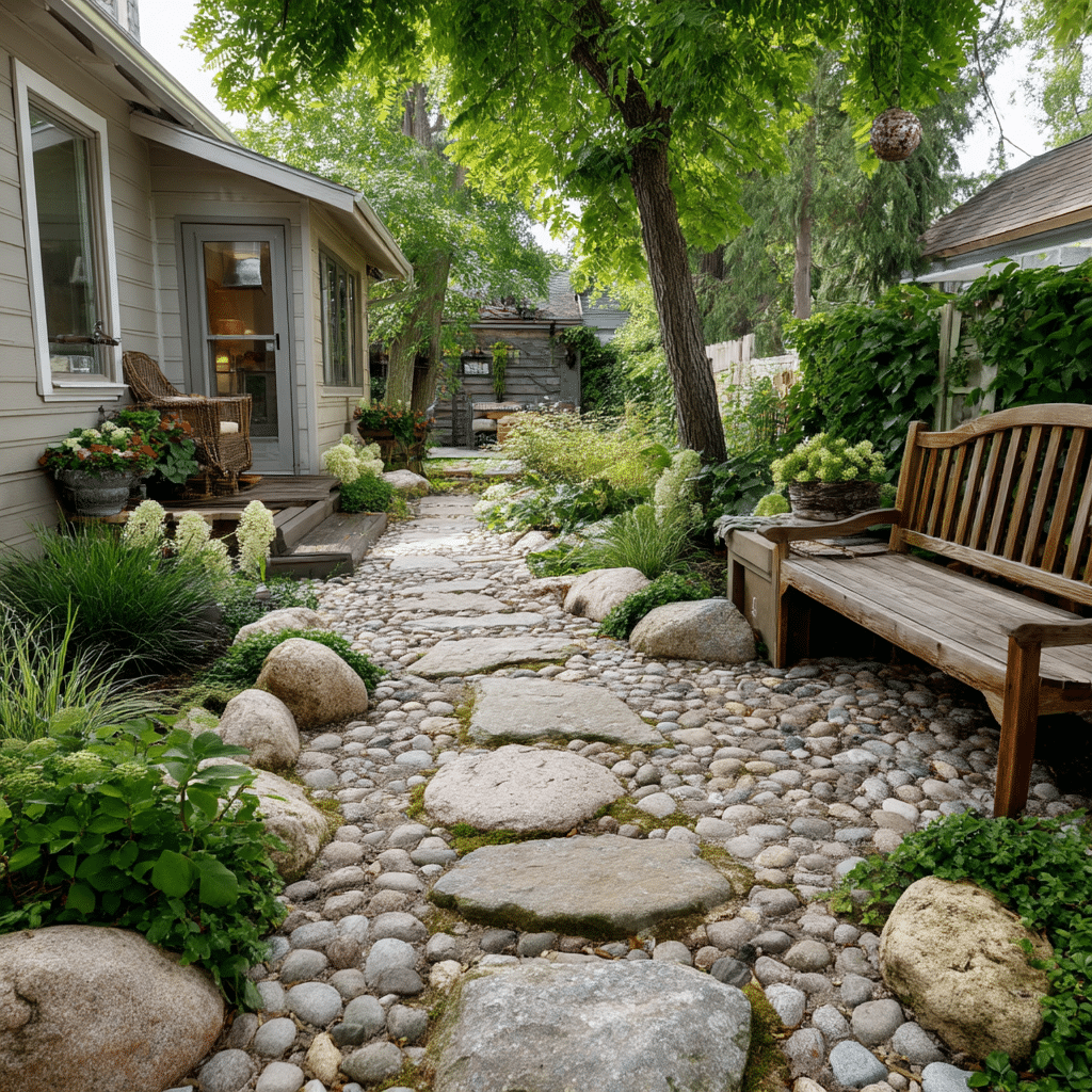DIY Cobblestone Path