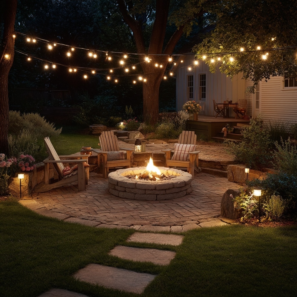 Backyard Fire Pit Ideas on a Budget That Actually Work 14 Outdoor Lighting on a Shoestring Budget