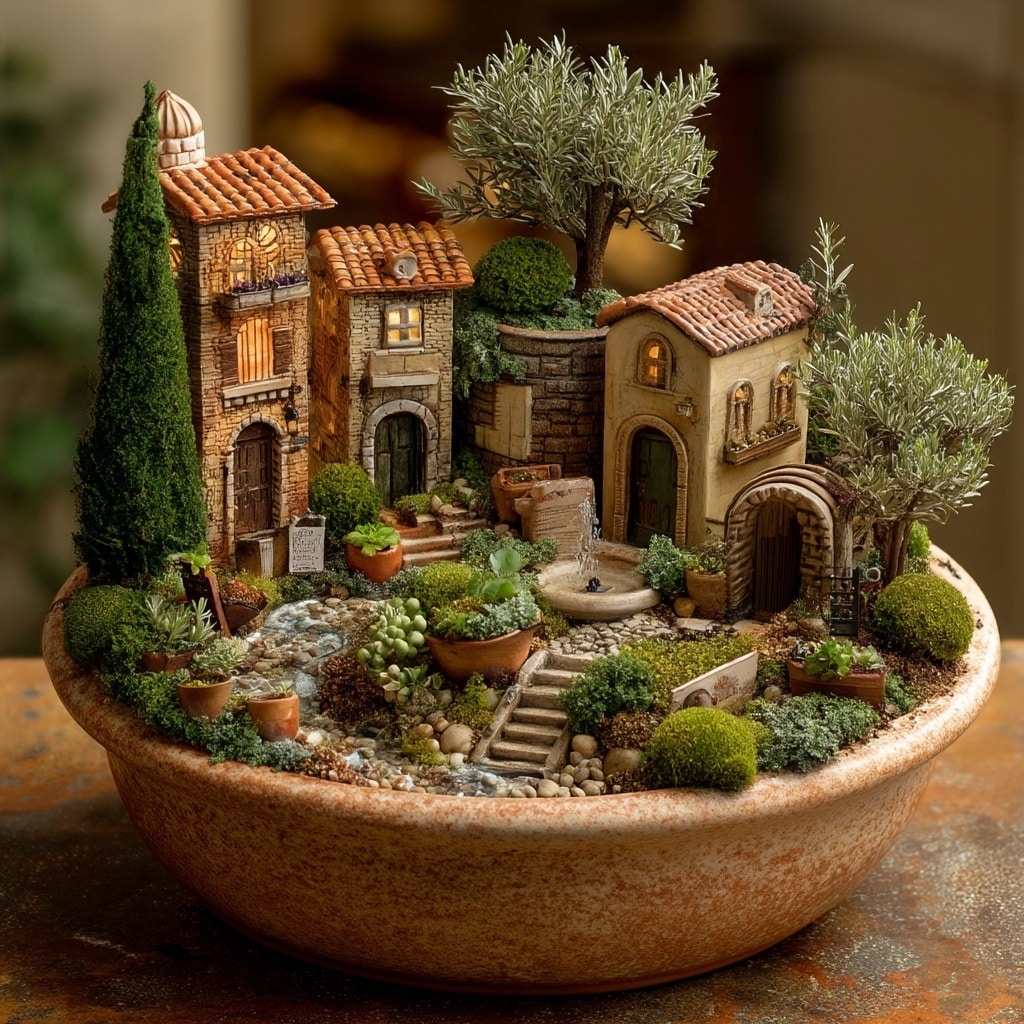 Tuscan Courtyard Garden
