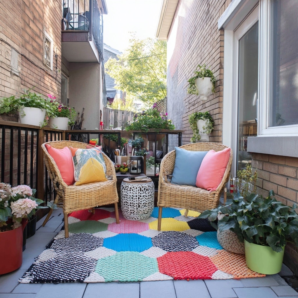 15 Budget Backyard Ideas for a Stylish Makeover 15 Outdoor Rug Patio