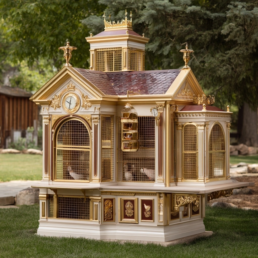 19+ Hilarious Chicken Coop Ideas for Backyard Fun 15 Cluckingham Palace