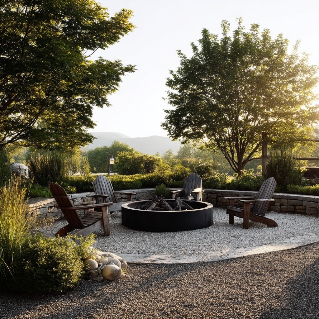 12 Backyard Fire Pit Ideas for Cozy Outdoor Living 15 Gravel Fire Pit Area
