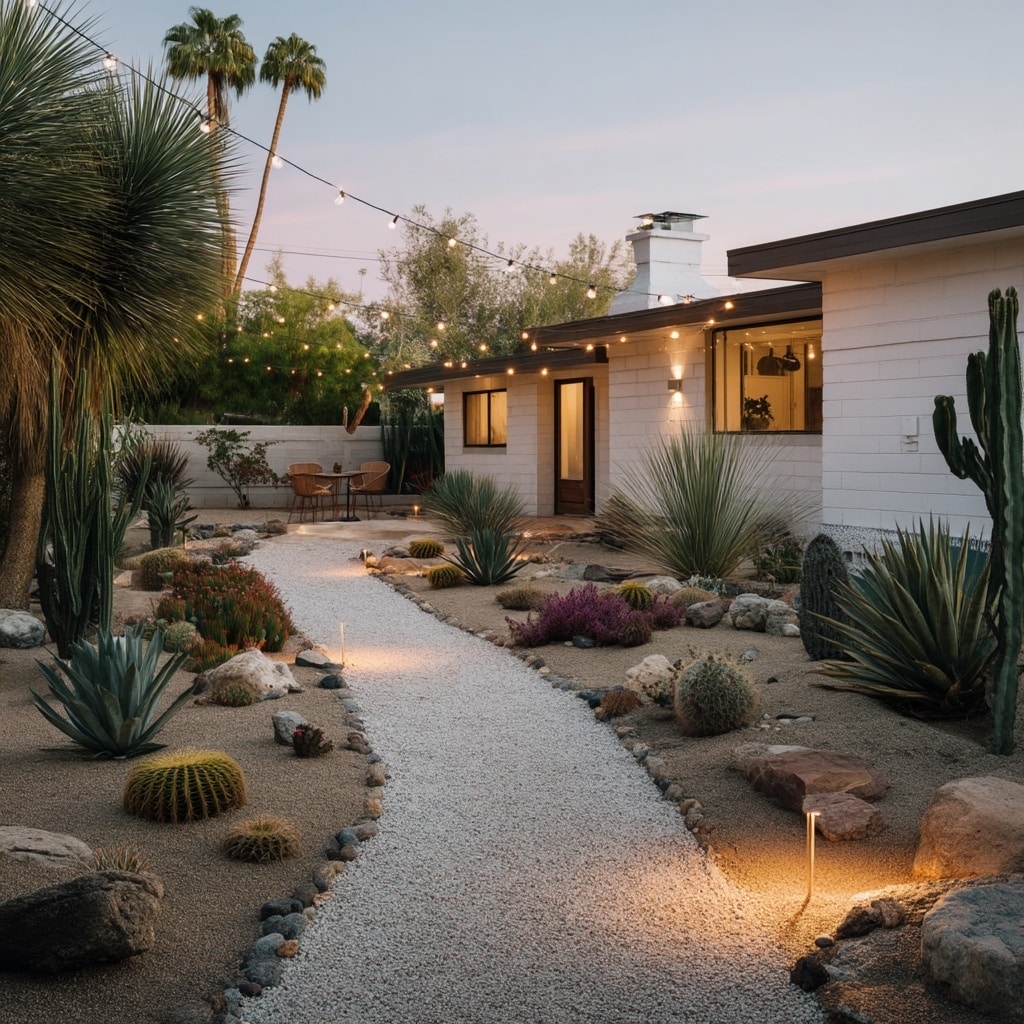 Add Desert Elegance With Succulent-Filled Pathways