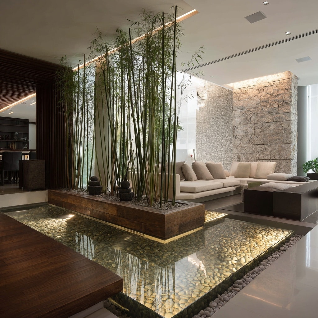 Partition Wall Pond Divider