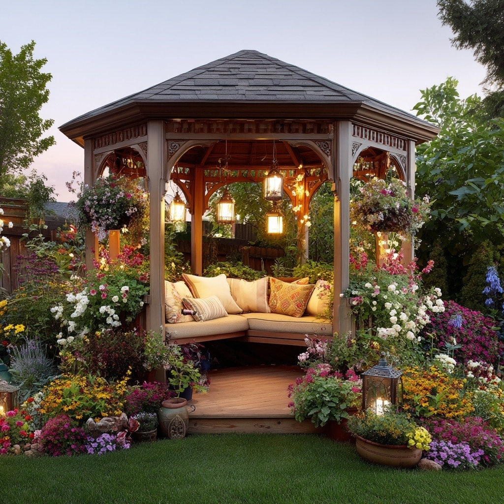 20 Charming Garden Nook Ideas for Your Backyard 17 Garden Gazebo Nook