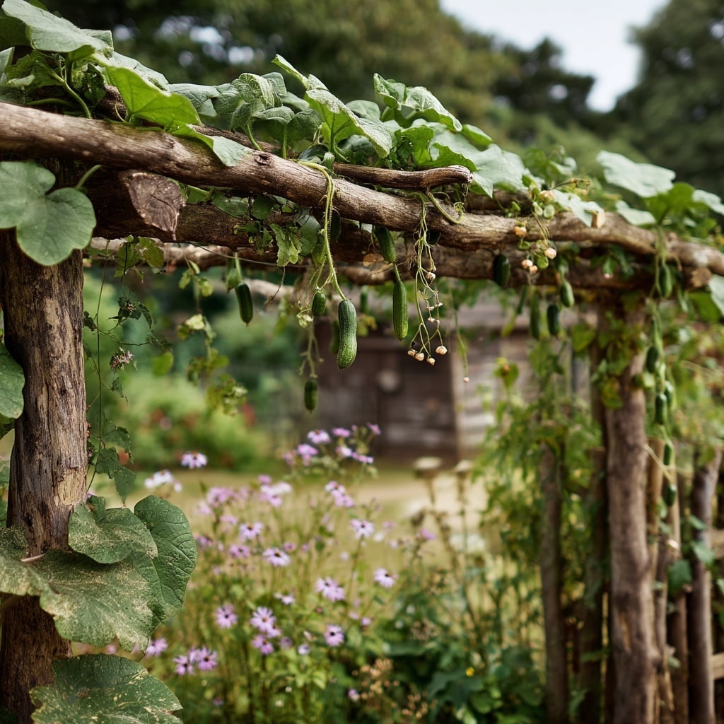 Rustic Branch Trellis