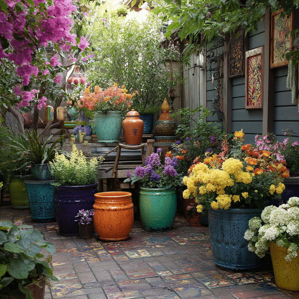 Colorful Plant Containers