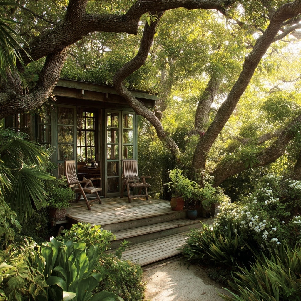 20 Charming Garden Nook Ideas for Your Backyard 19 Treetop Hideout Garden Nook