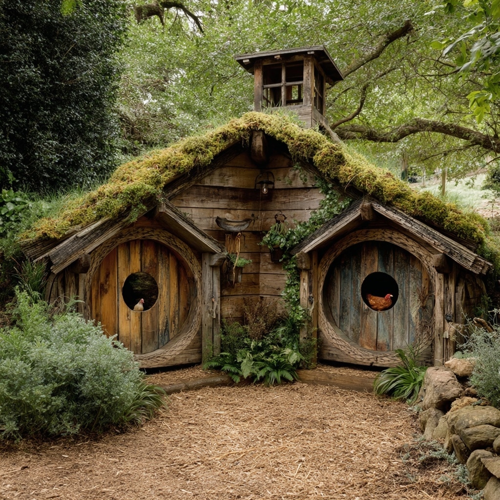 19+ Hilarious Chicken Coop Ideas for Backyard Fun 22 Hobbit Hole Coop