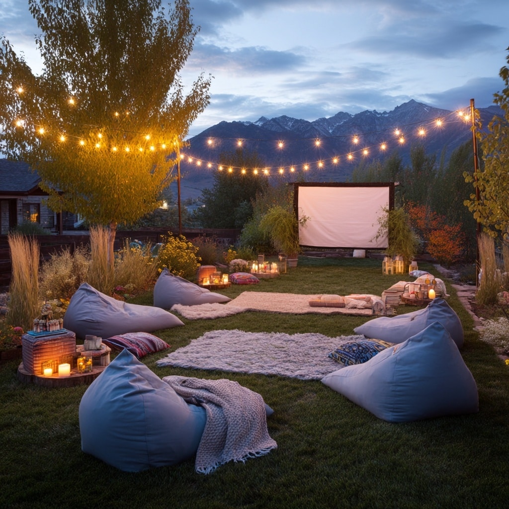Create an Outdoor Movie Area