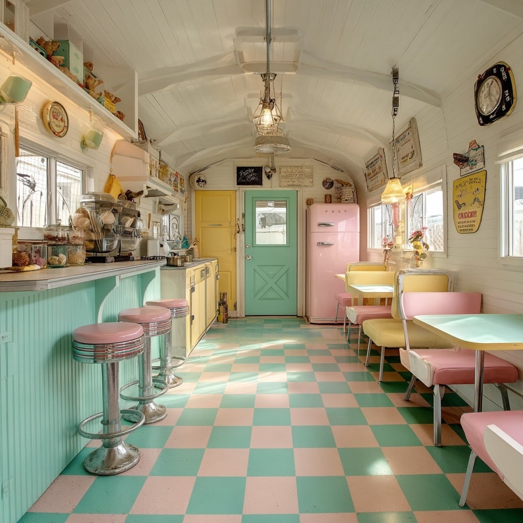 19+ Hilarious Chicken Coop Ideas for Backyard Fun 23 Retro Diner Coop