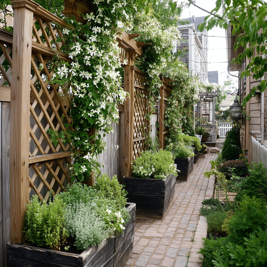Add Tall Planters or Trellises for Instant Vertical Greenery