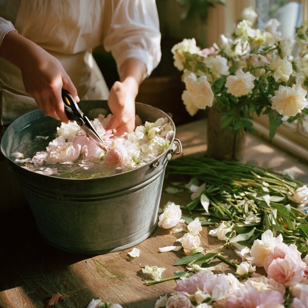 Trim and Prepare Your Flowers
