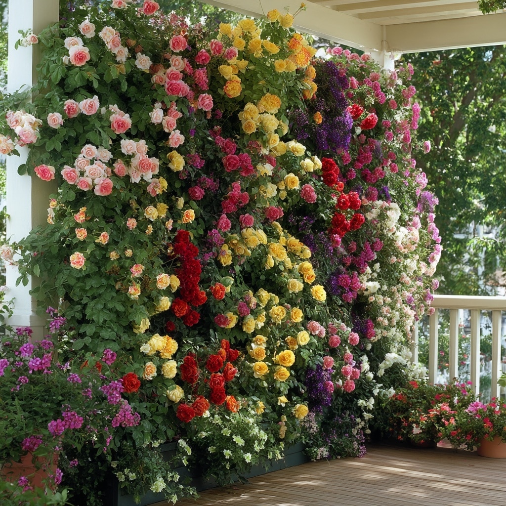 Colorful Flower Wall