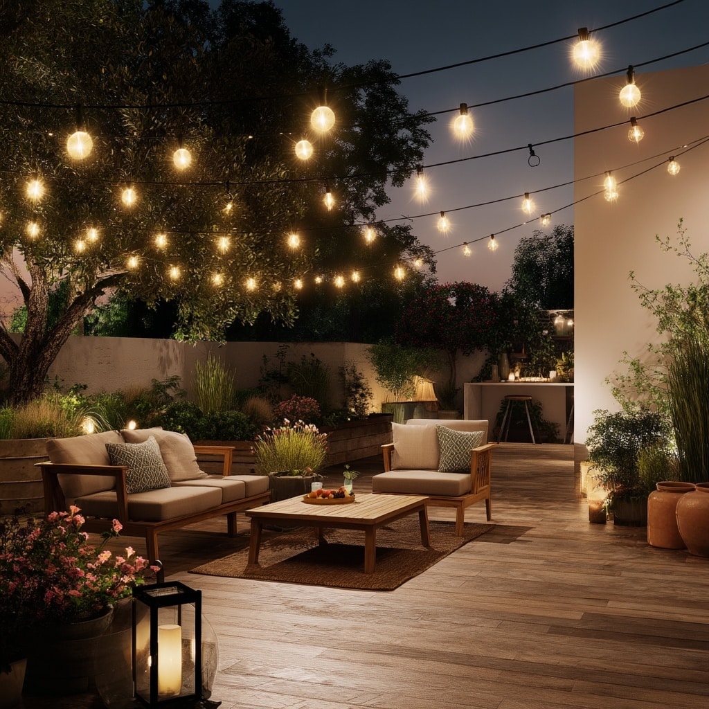String Lights for an Evening Glow