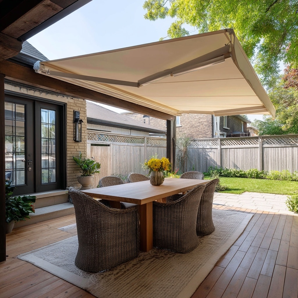 .Retractable Awning Shade