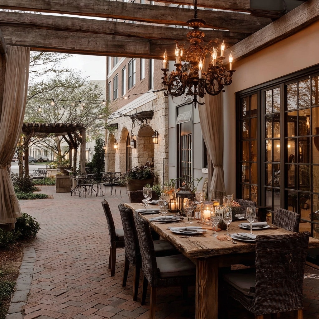 Vintage Chandelier Outdoors