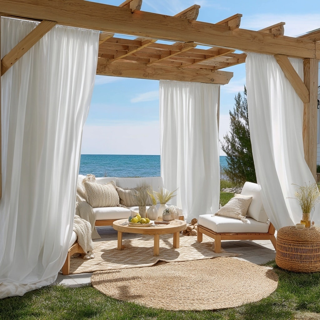 Outdoor Curtains for Resort Feel