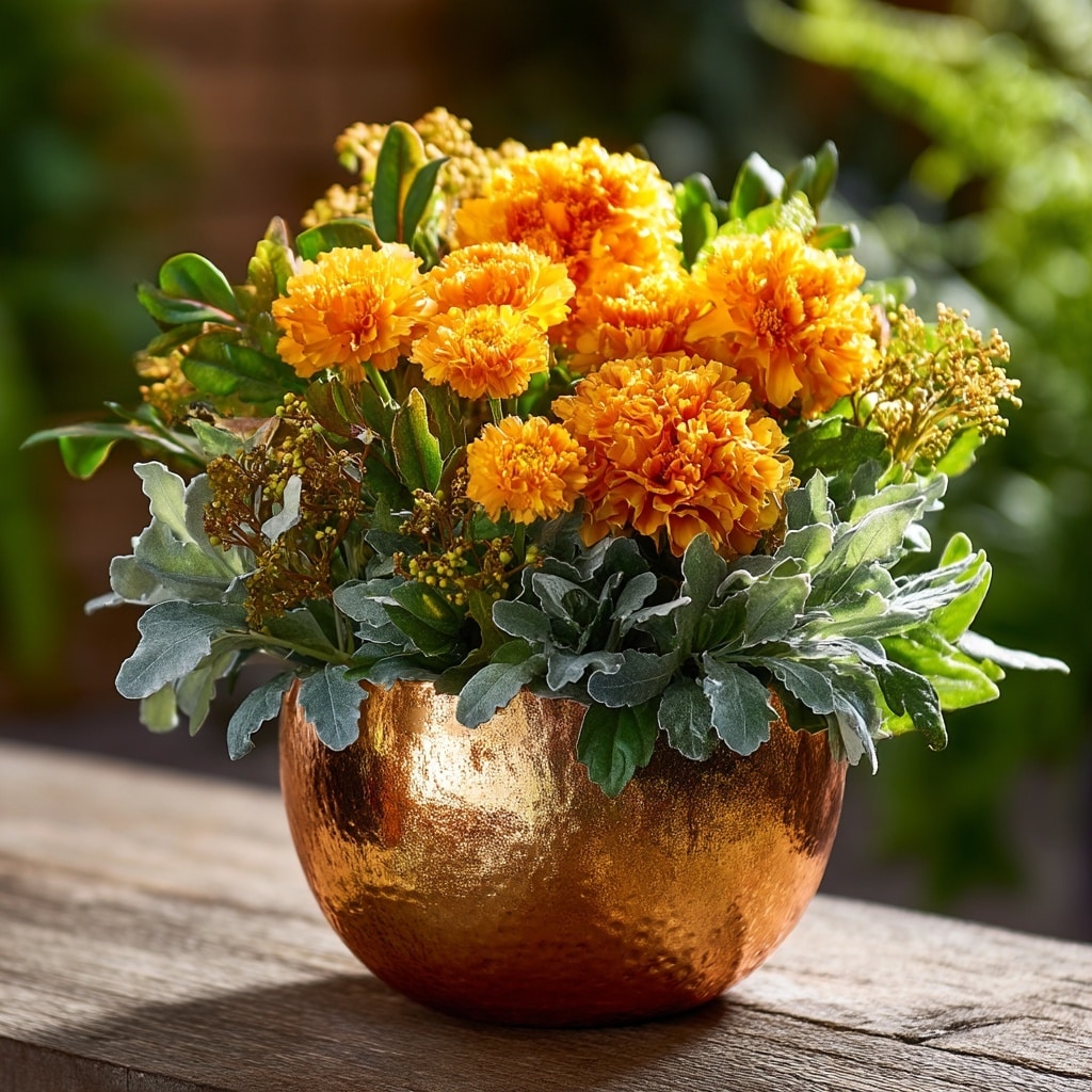 30 Flower Color Combinations for Pots That Always Work 29 Red geraniums and bright orange