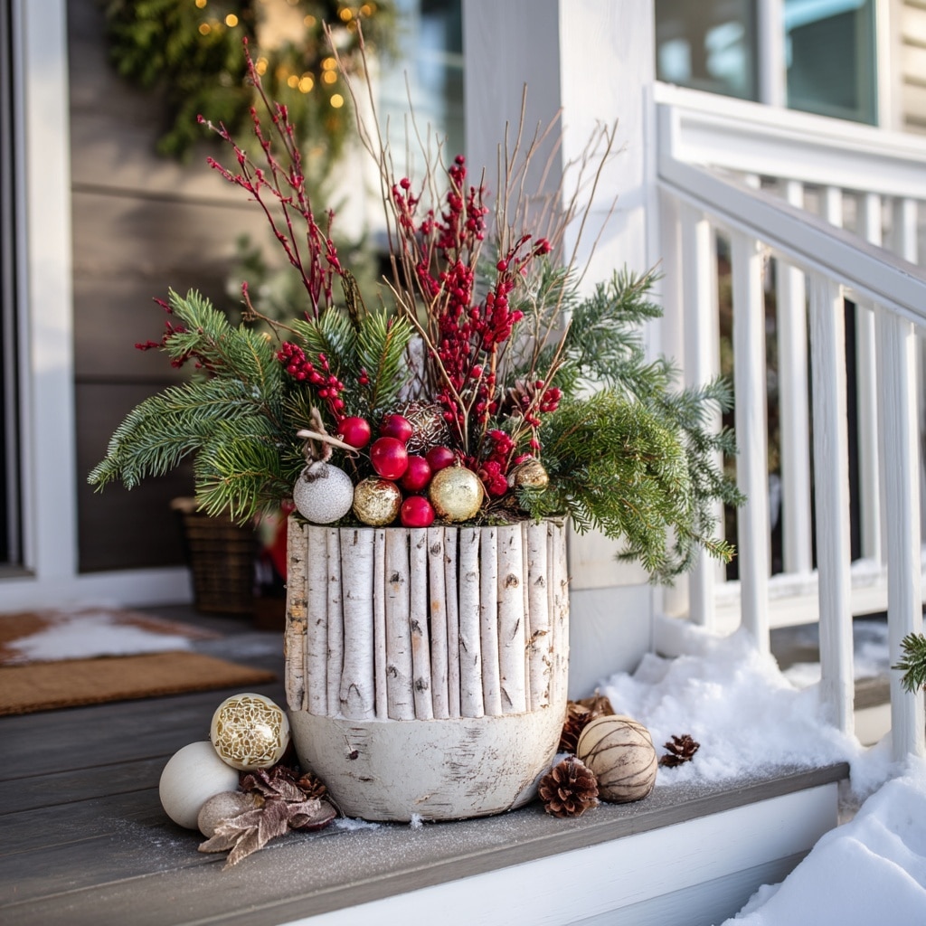 DIY Delight Create a Winter Porch Pot