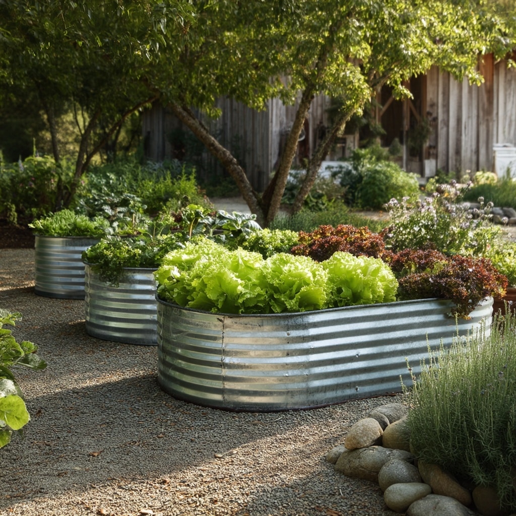 DIY Raised Beds – Galvanized Tubs and Cattle Troughs