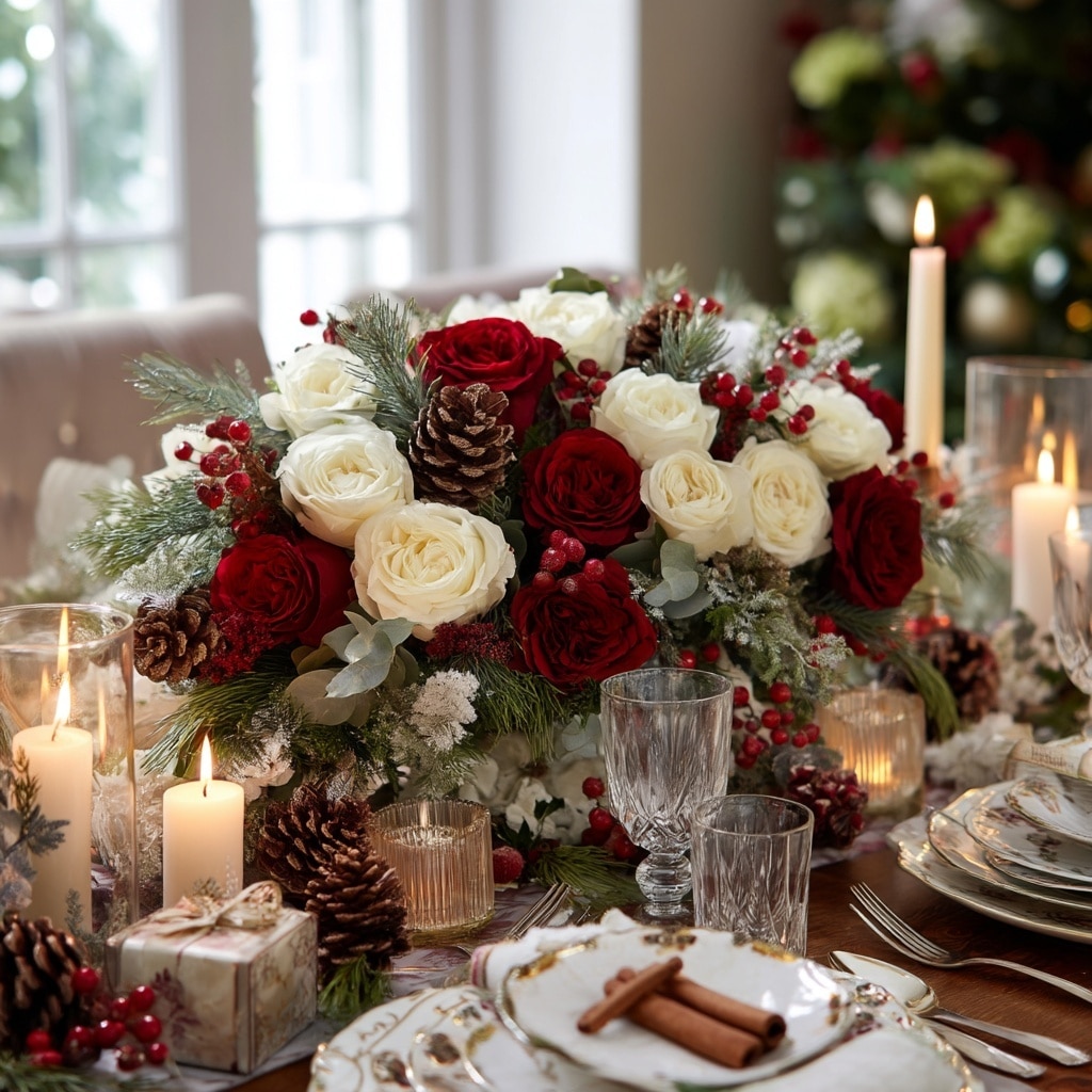 Floral Arrangements for Your Christmas Table