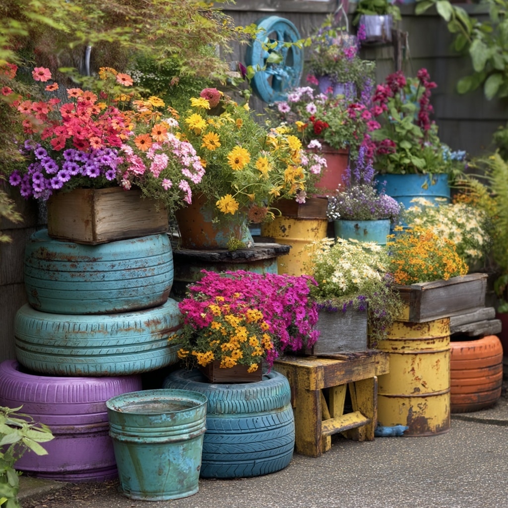 Repurpose Old Items as Planters
