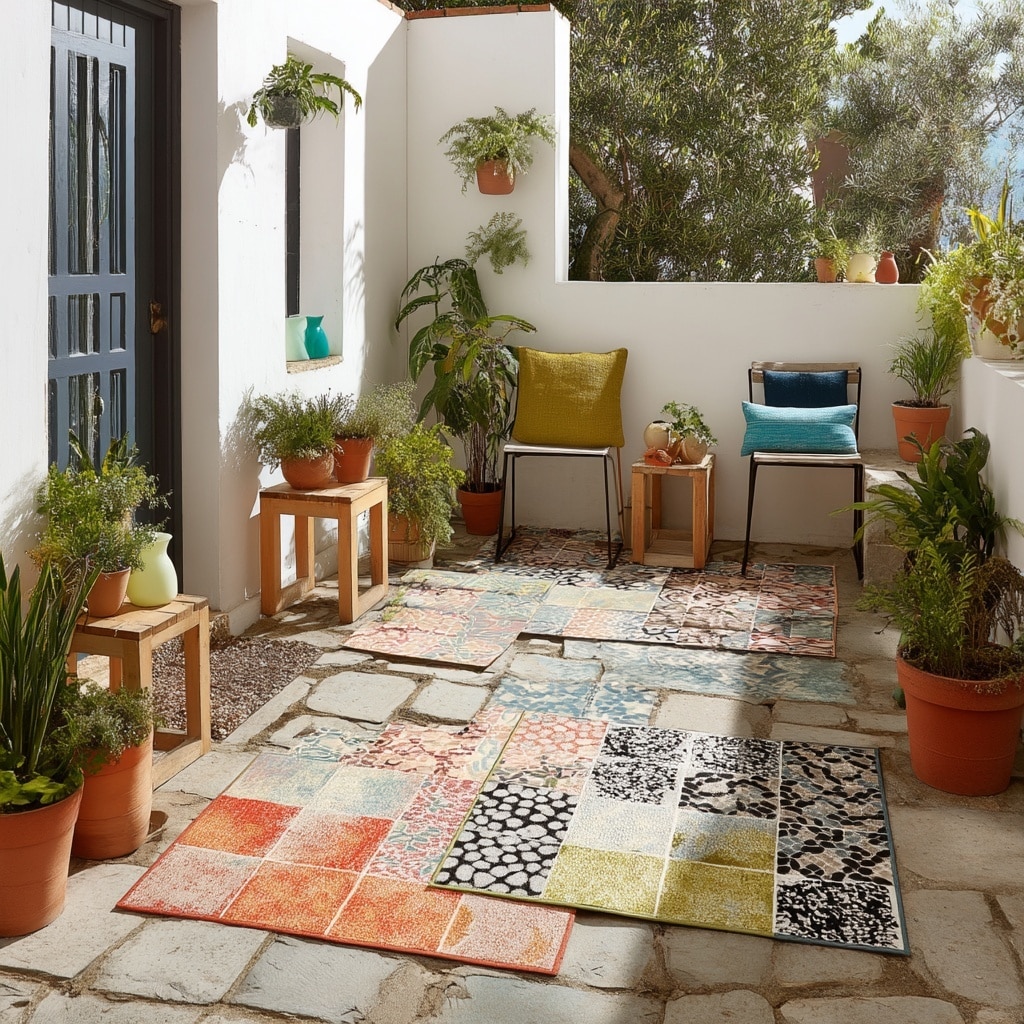 Use Outdoor Rugs to Refresh Tired Patio Floors