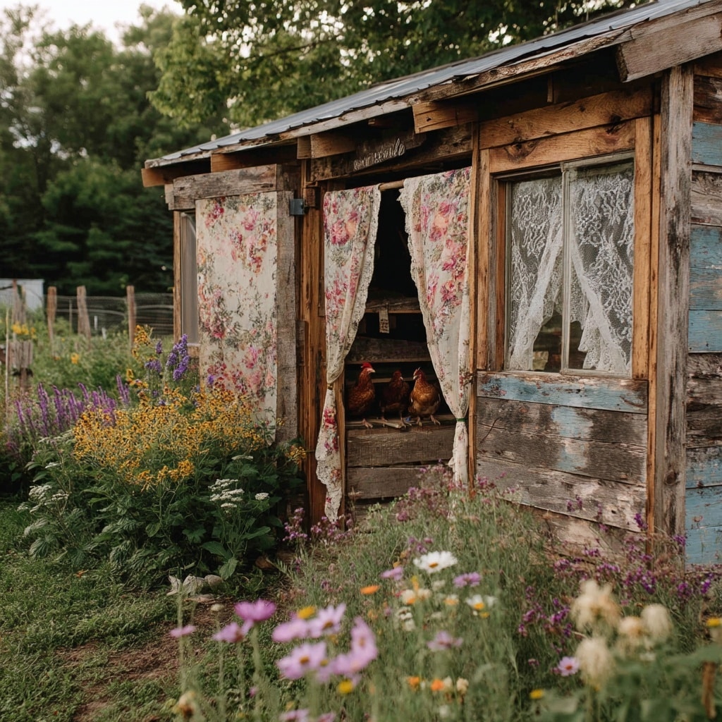 19+ Hilarious Chicken Coop Ideas for Backyard Fun 5 Cottagecore-Inspired Coop