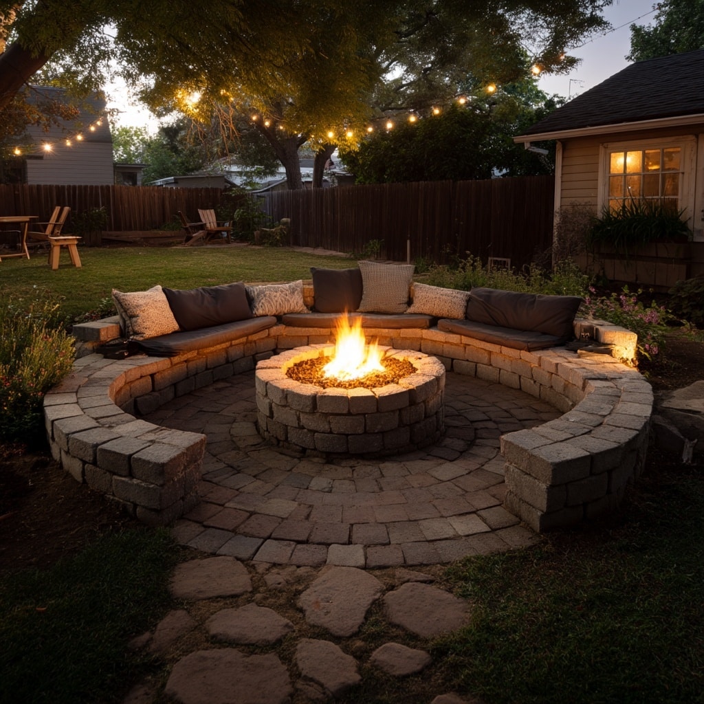 . Create a Focal Point with a Fire Pit